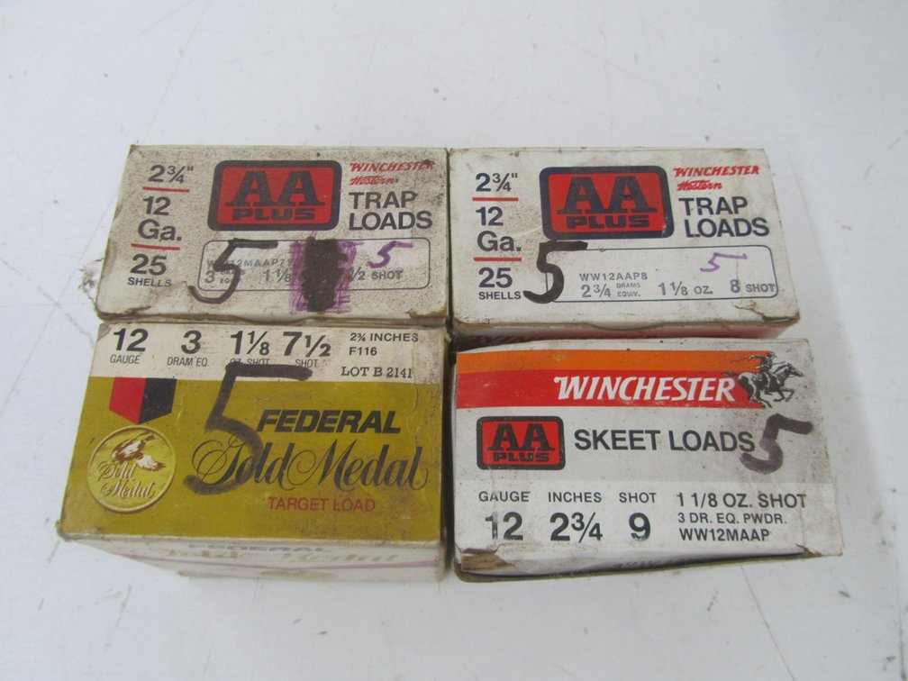 (100) 12ga 2-3/4" 5 Shot Reloads