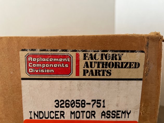 Image for Inducer Motor Assembly