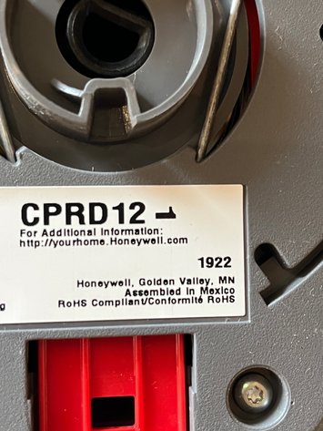 Image for Honeywell CPRD12 TrueZONE Bypass 12