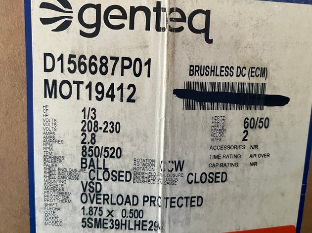 Image for Genteq Brushless DC (ECM)