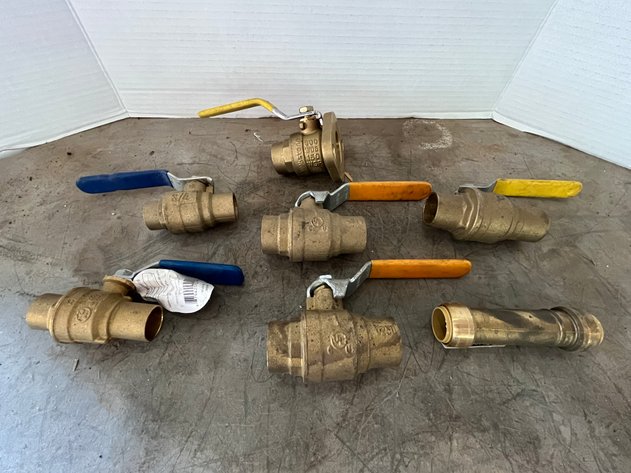 Image for (7) Assorted Ball Valve Shutoffs