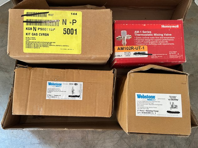 Image for (3) Ball Valves and Gas Conversion Kit