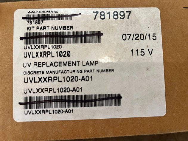 Image for UV Replacement Lamp, LP Conversion Kit, and Ford Housing Part
