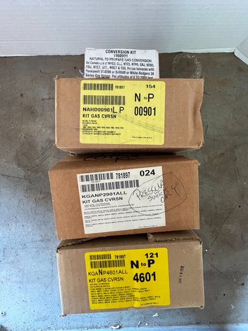 Image for (2) Gas Conversion Kits and Pressure Switches
