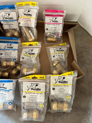 Image for (11) Assorted Shark Bite Fittings
