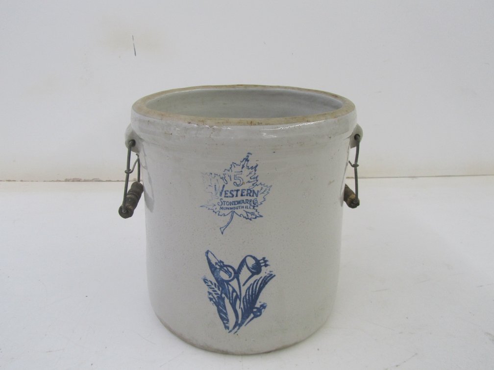 Western Stoneware 5 Gallon Crock w/Handles