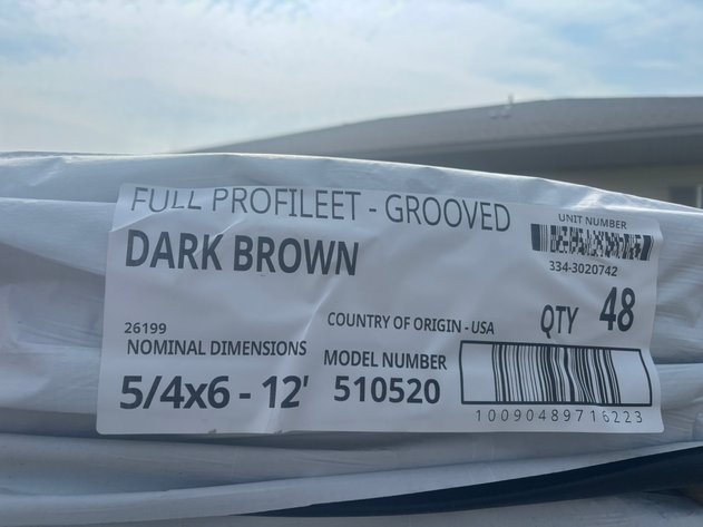 Image for Dark Brown Slotted Composite Deck Boards: 12', 16', 20'