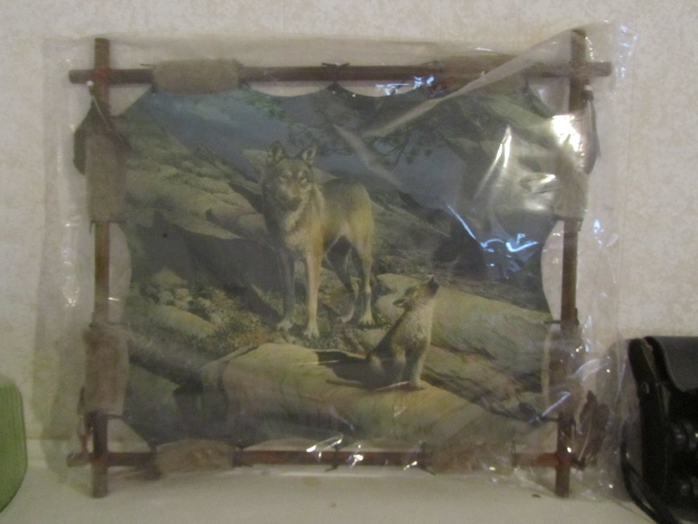 Wolf Print w/Unique Frame