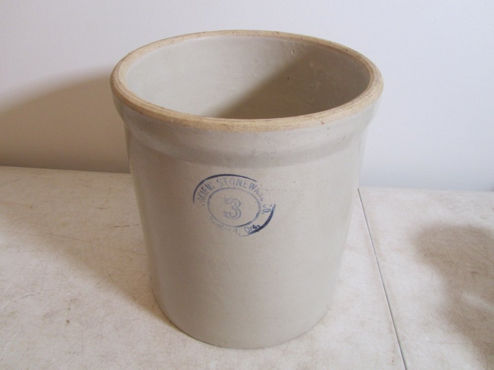 Pacific Stoneware Co. 3 Gallon Crock