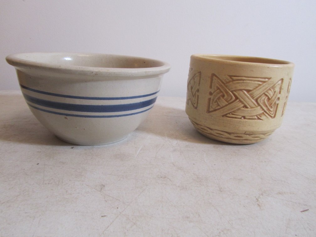 (2) Stoneware Bowls