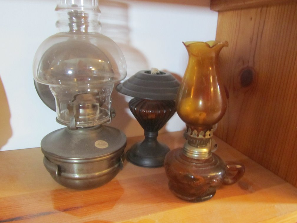 (4) Assorted Small Oil Lamps