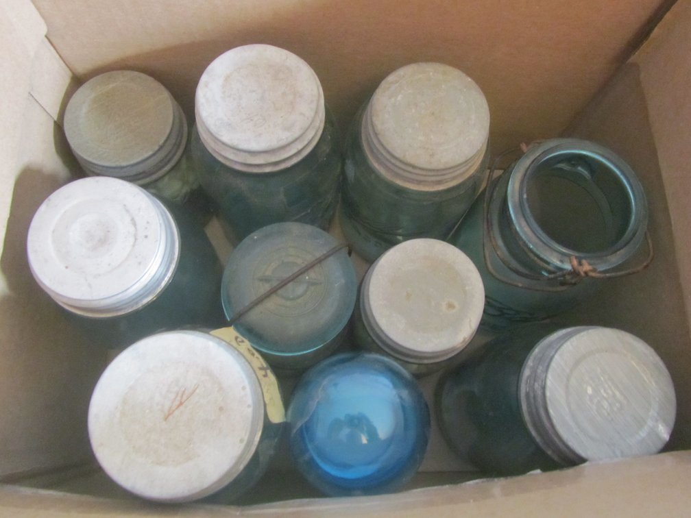 Lot Of Assorted Vintage Mason Jars