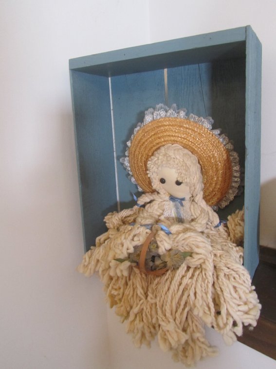 Rag Doll And Painted Crate