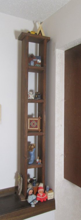 Trinket Shelf w/Assorted Trinkets