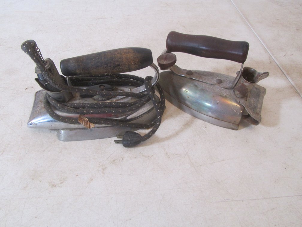 (2) Vintage Electric Irons