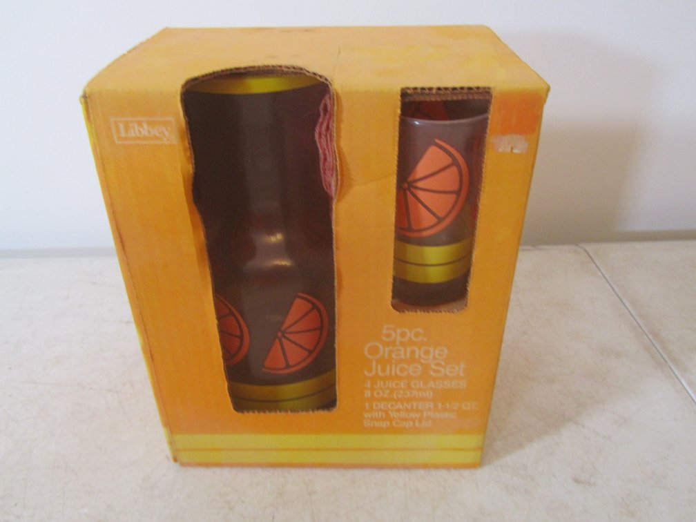 Libbey 5pc. Orange Juice Set