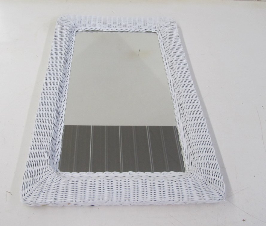 Wicker Frame Wall Mirror