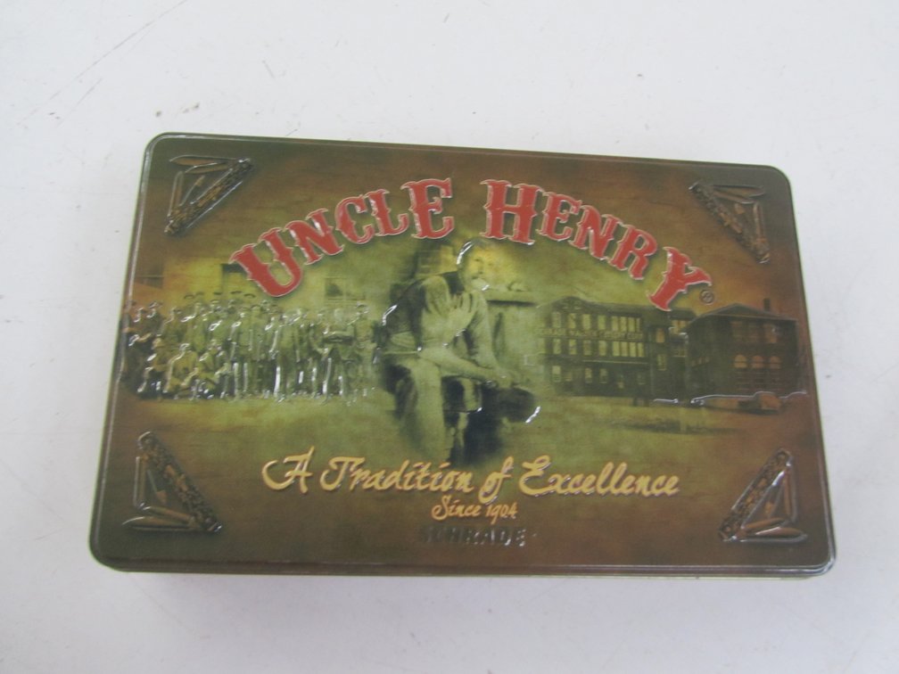 (5) Assorted Pocket Knives In Uncle Henry Tin