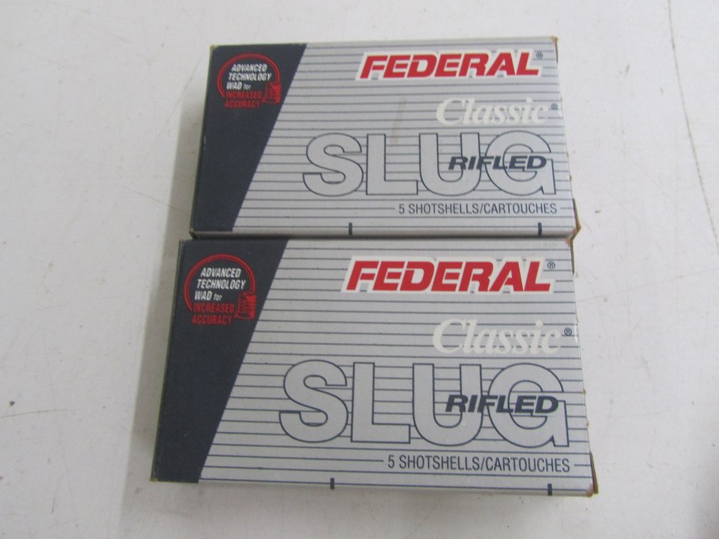(10) 12ga 2-3/4" Rifled Slugs