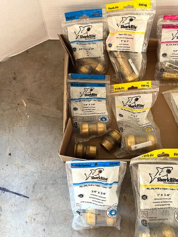 Image for (11) Assorted Shark Bite Fittings