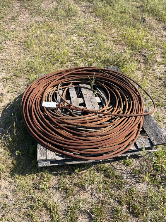 Pallet of Approx. 3/4" Diameter Crane Cable