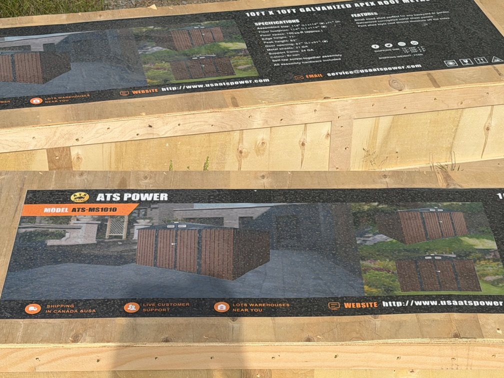 New 2026 Atspowers ATS-MS1010 10X10 Metal Shed