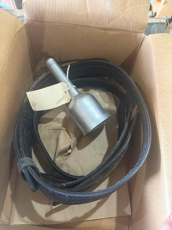 Big handheld bell and belts