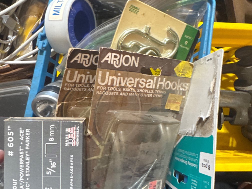 Misc box and meat grinder