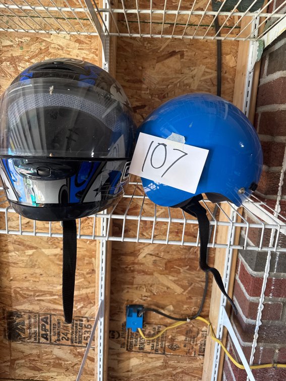 2 helmets