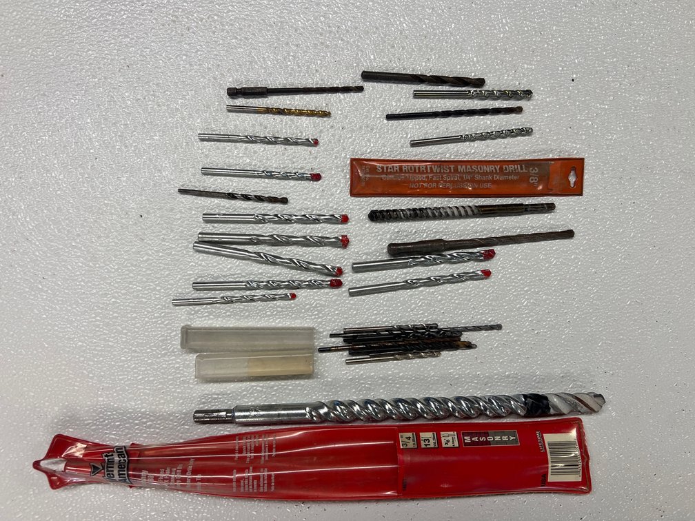 Assorted Lot of Masonry Bits