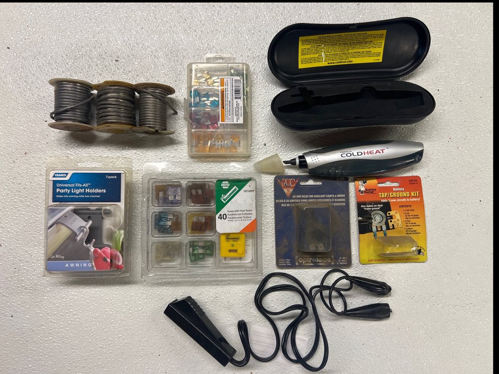Cold Heat Soldering Tool, Soldering Wire and Assorted Fuses
