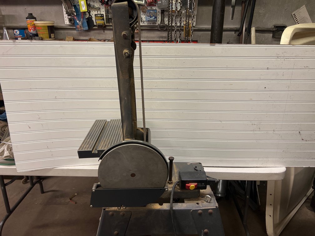 Craftsman Belt and Disc Sander 3/4HP on Moveable Stand