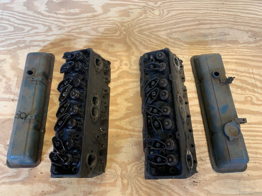 Set Of Heads For A 350 Small Block