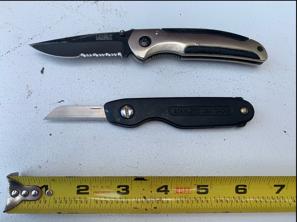 Gerber And Stanley Pocket Knives