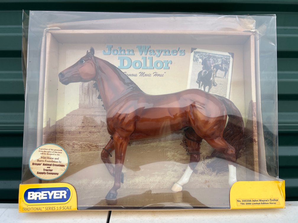 Breyer New in Box John Wayne’s “Dollar” - “Famous Movie Horse”