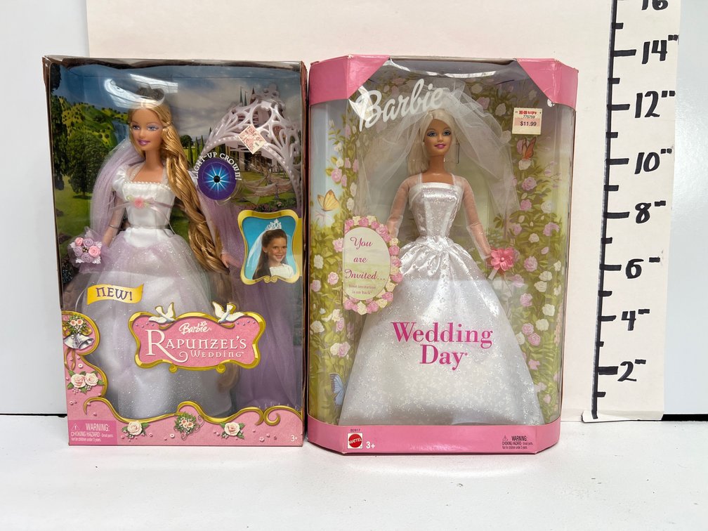 Barbie “Rapunzel’s Wedding” & Barbie Wedding Day - New in Box