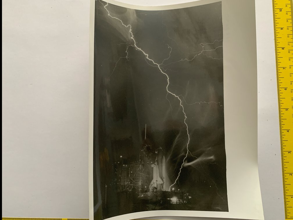 Photograph Of A Powerful Electrical Storm At the Space Shuttle Launch Complex Of the Kennedy Space Center