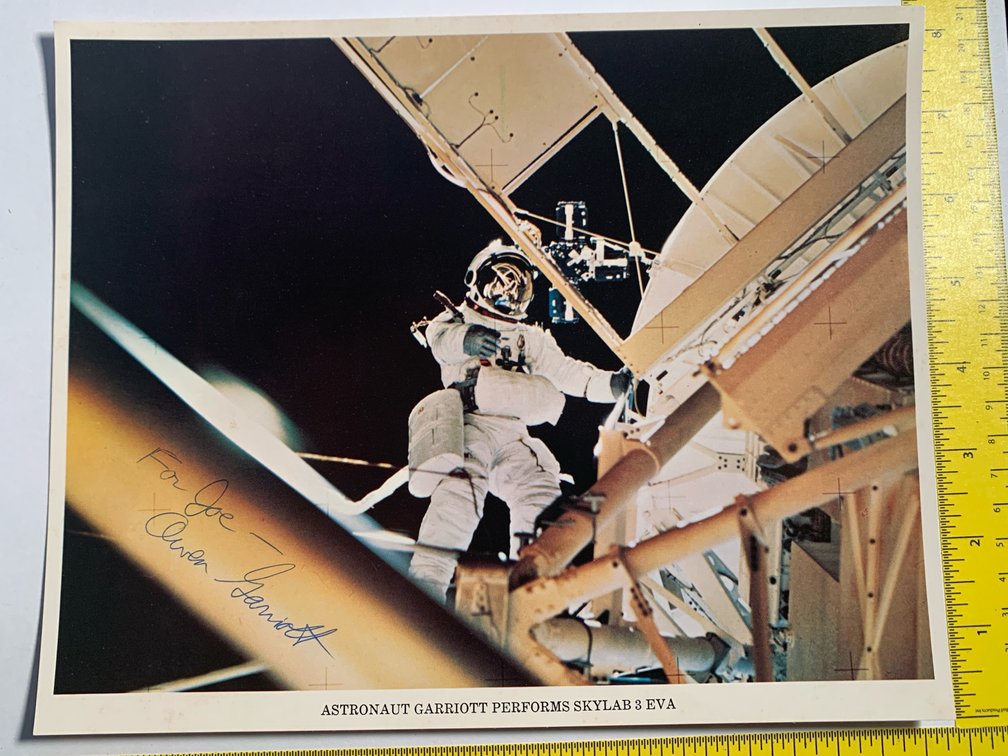 8”x10” Photo Of Astronaut Owen Garriott Working On Skylab 3