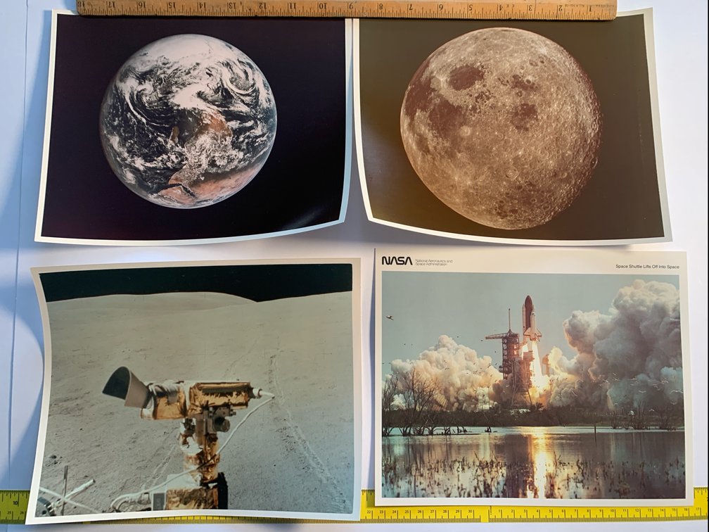 Four 8”x10” Photos Related To the Space Shuttle
