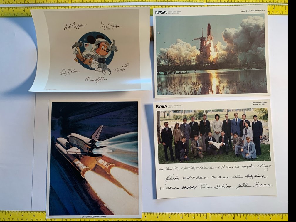 Four 8”x10” Photos Related To the Space Shuttle