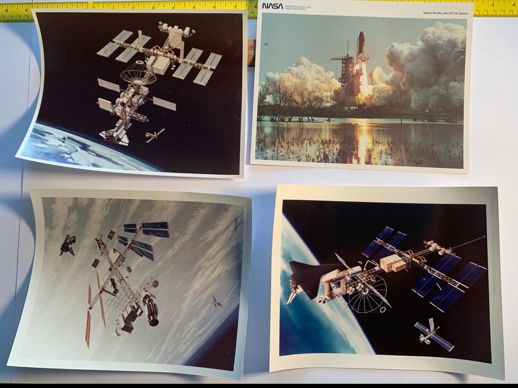 Four 8”x10” Photos Related To the Space Shuttle