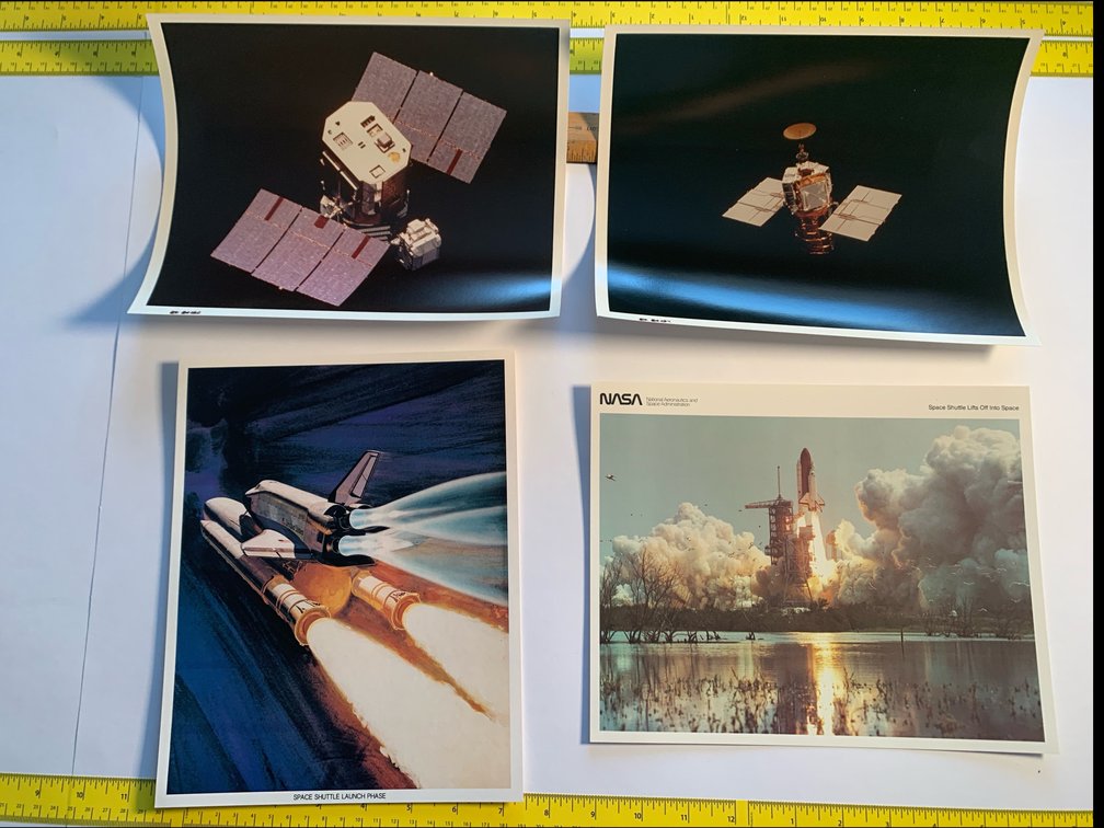 Four 8”x10” Photos Related To the Space Shuttle