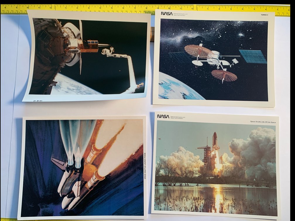 Four 8”x10” Photos Related To the Space Shuttle