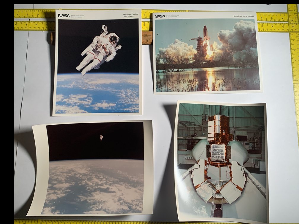 Four 8”x10” Photos Related To the Space Shuttle