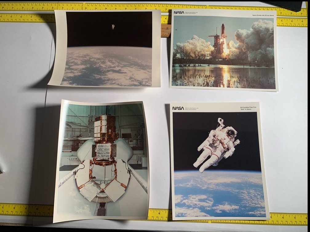 Four 8”x10” Photos Related To the Space Shuttle