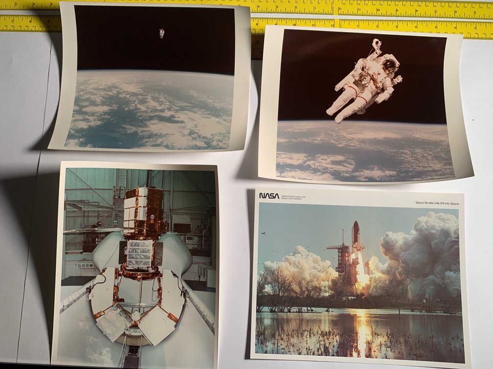 Four 8”x10” Photos Related To the Space Shuttle