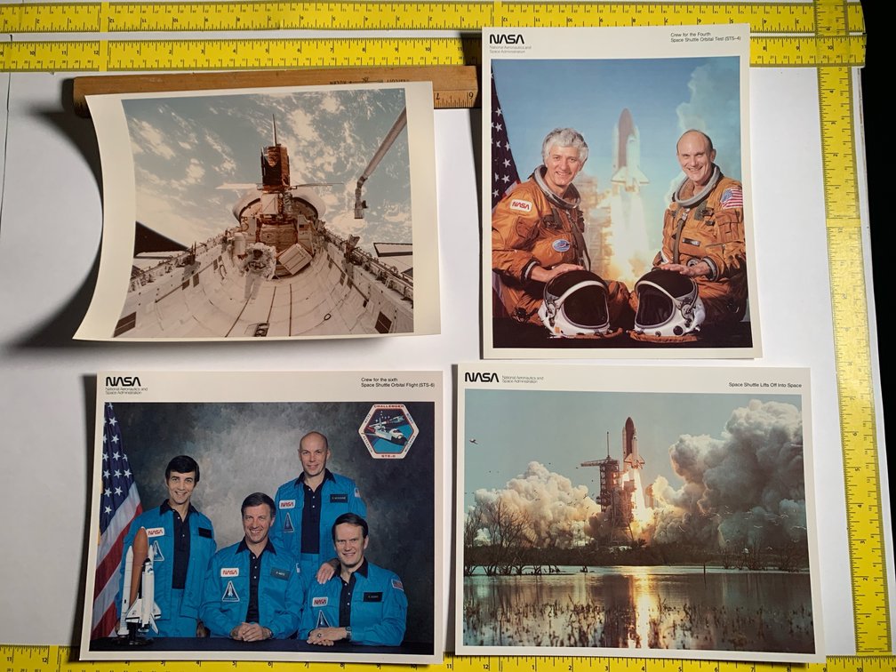 Four 8”x10” Photos Related To the Space Shuttle