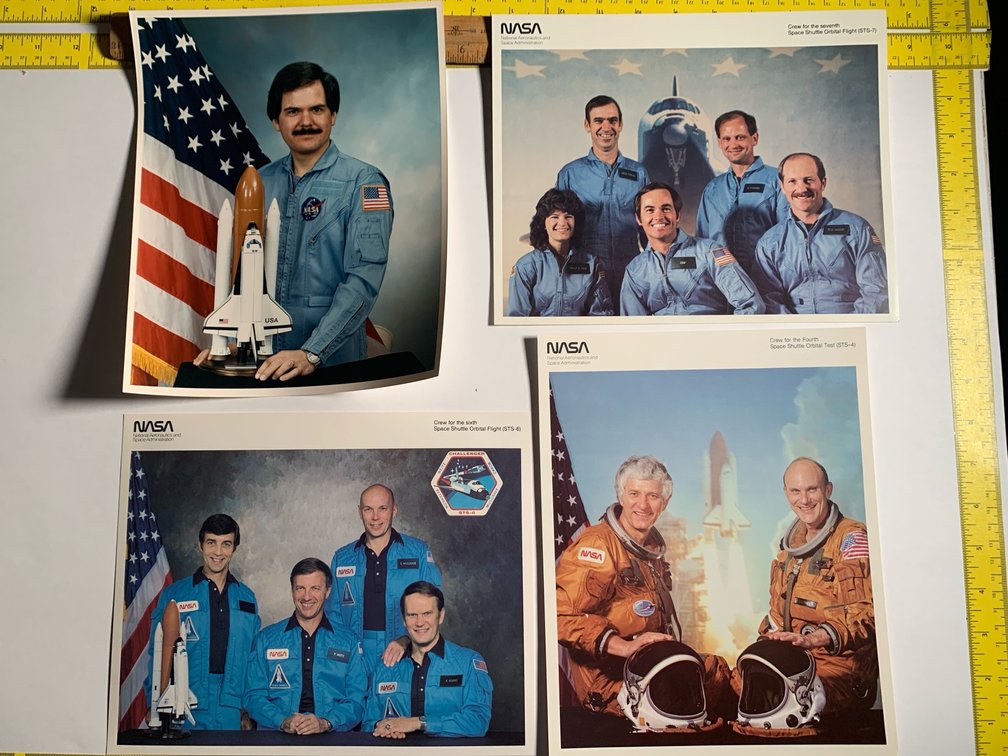 Four 8”x10” Photos Related To the Space Shuttle