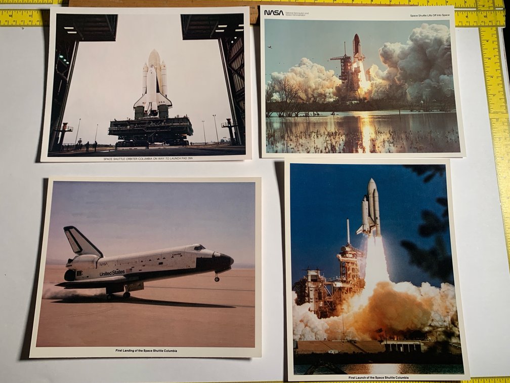 Four 8”x10” Photos Related To the Space Shuttle