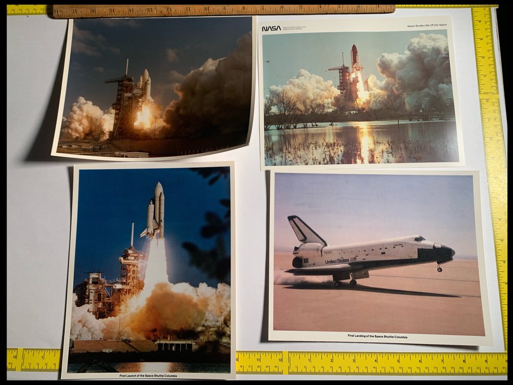 Four 8”x10” Photos Related To the Space Shuttle